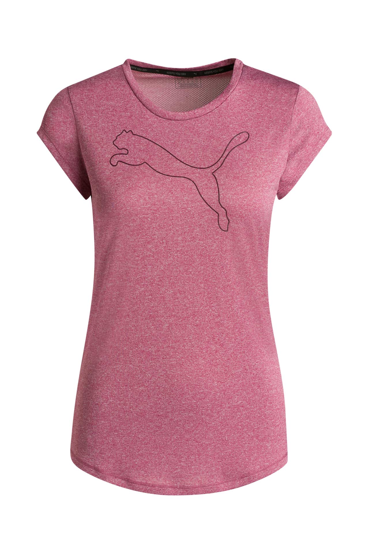puma active logo heather tee