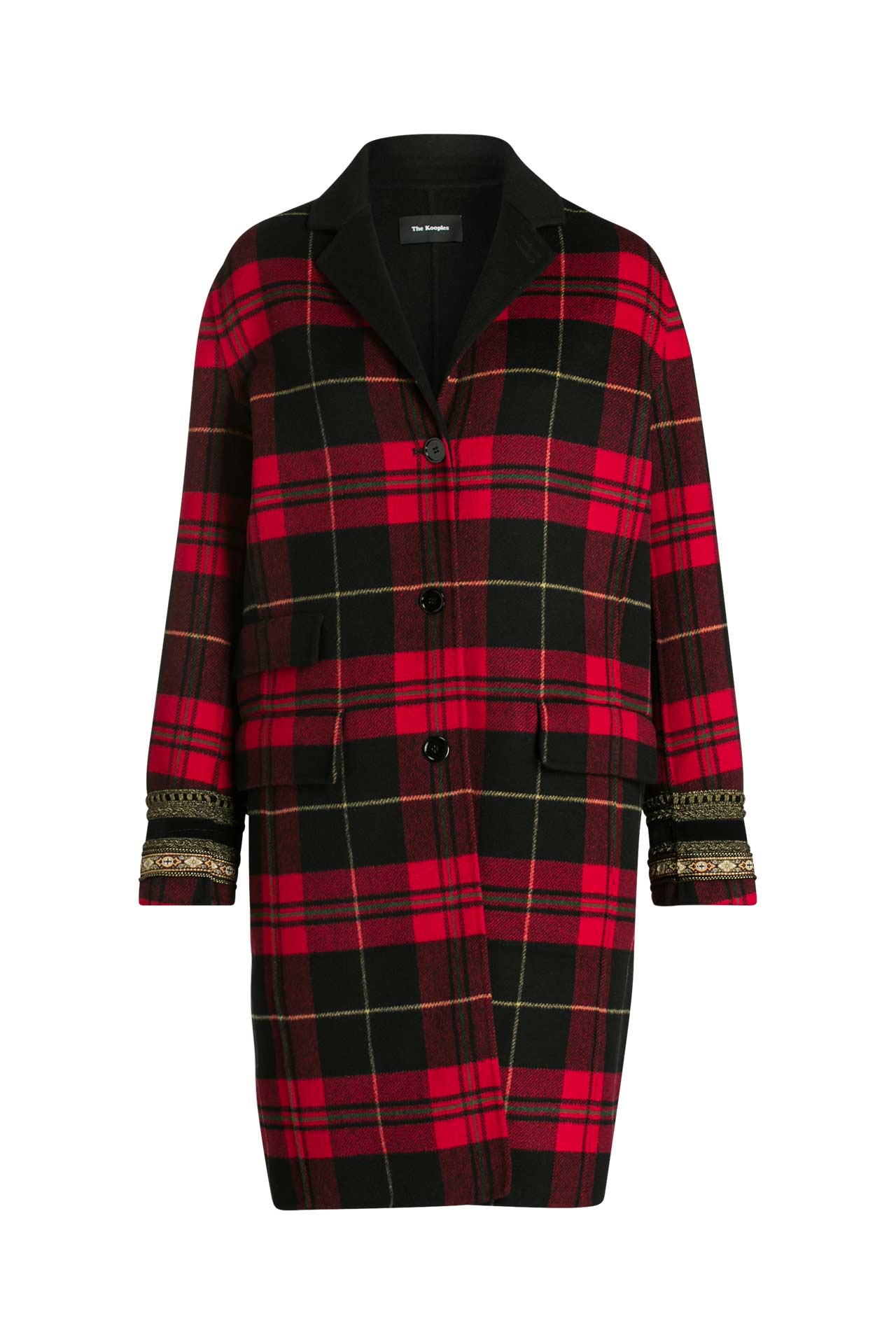 Schurwollmix-Mantel kariert - THE KOOPLES » günstig online ...